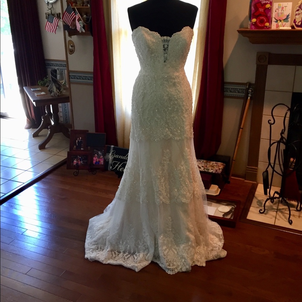 David Tutera Bridal Gown Style 116212 Size 12